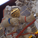 Imagen para el artículo titulado El satélite más espeluznante de la historia fue esta silueta de un astronauta vagando por el espacio